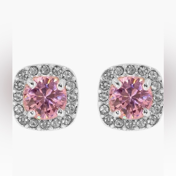 Danecraft CZ Cushion Cut Pendant Necklace & Earrings Set - Picture 3 of 6